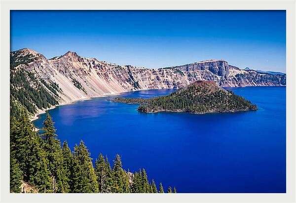 Tranquil Waters Of Crater Lake