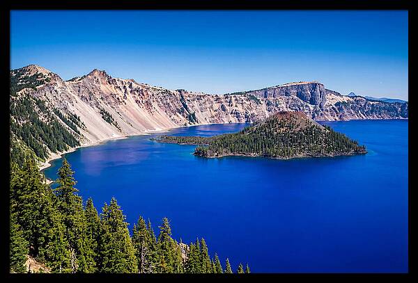 Tranquil Waters Of Crater Lake