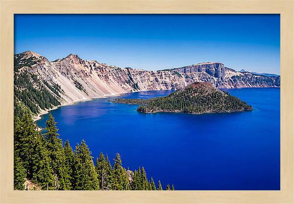 Tranquil Waters Of Crater Lake