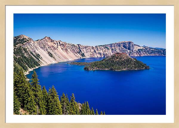 Tranquil Waters Of Crater Lake