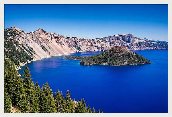 Tranquil Waters Of Crater Lake