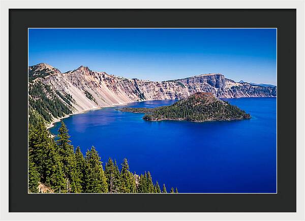 Tranquil Waters Of Crater Lake