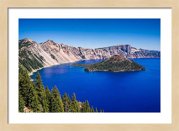 Tranquil Waters Of Crater Lake