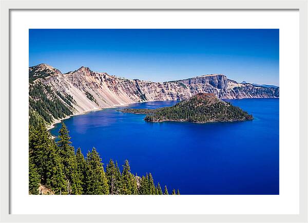 Tranquil Waters Of Crater Lake