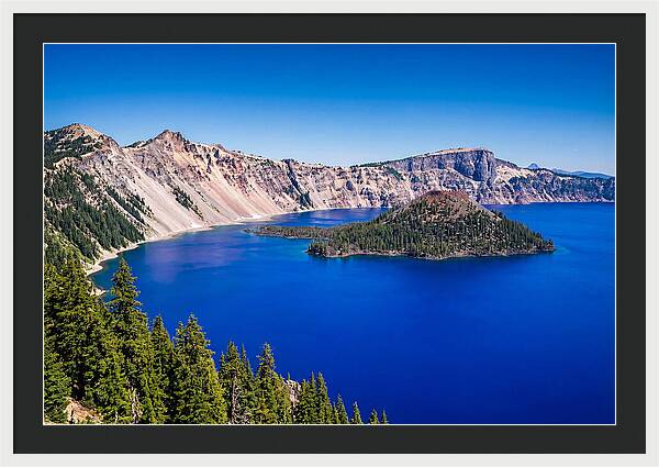 Tranquil Waters Of Crater Lake