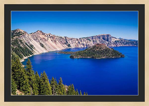 Tranquil Waters Of Crater Lake