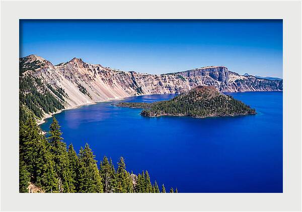 Tranquil Waters Of Crater Lake