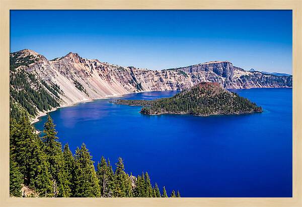 Tranquil Waters Of Crater Lake