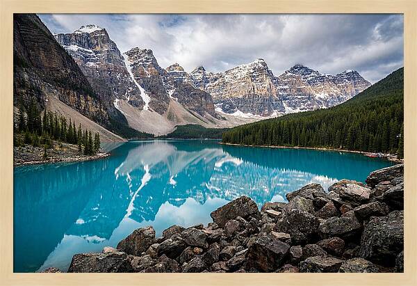 Tranquil Waters Of Moraine Lake