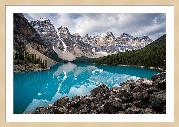Tranquil Waters Of Moraine Lake