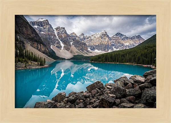 Tranquil Waters Of Moraine Lake
