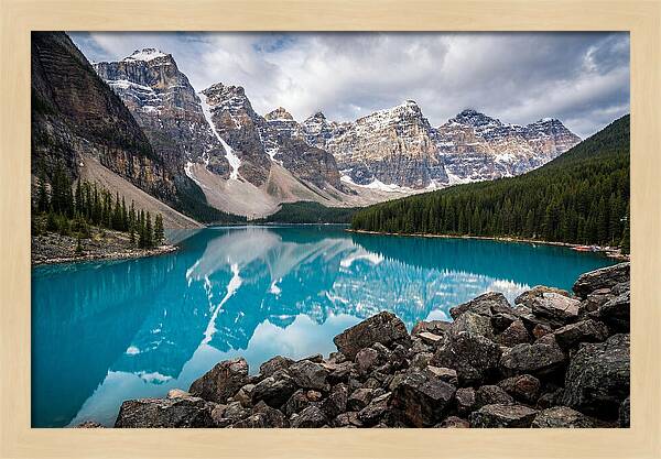 Tranquil Waters Of Moraine Lake