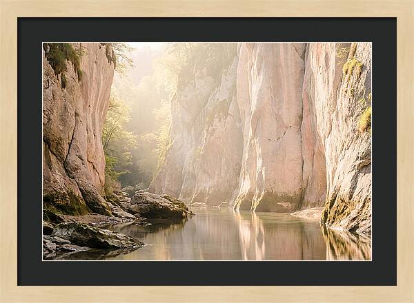 Tranquil Waters Of Vintgar Gorge