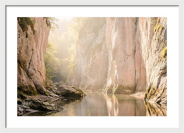 Tranquil Waters Of Vintgar Gorge