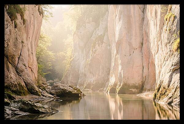 Tranquil Waters Of Vintgar Gorge