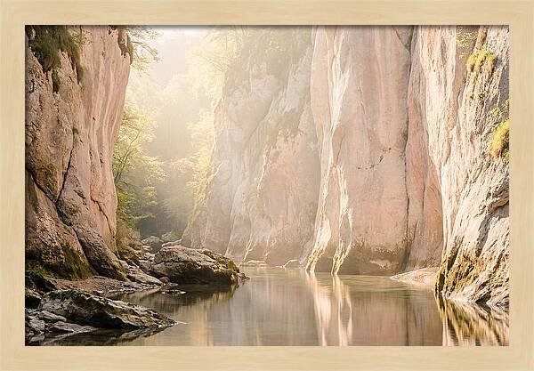 Tranquil Waters Of Vintgar Gorge