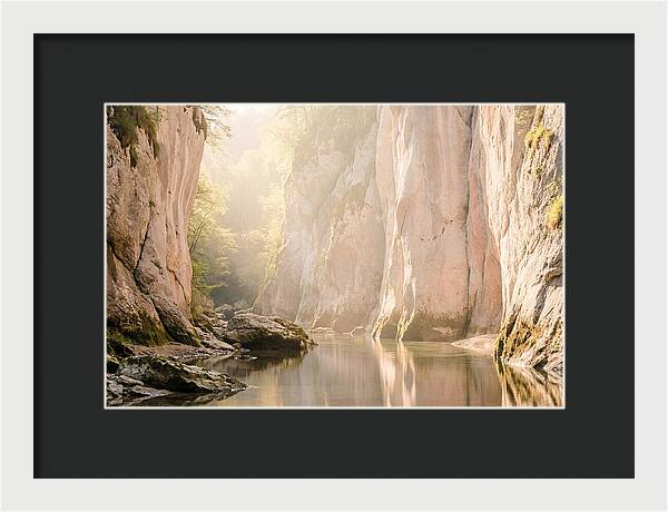 Tranquil Waters Of Vintgar Gorge