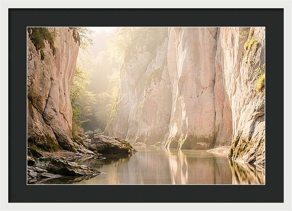 Tranquil Waters Of Vintgar Gorge