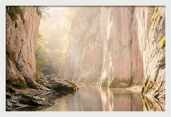 Tranquil Waters Of Vintgar Gorge