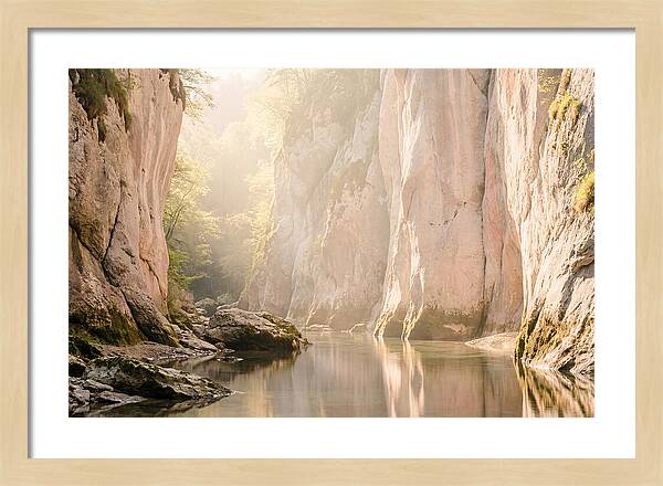 Tranquil Waters Of Vintgar Gorge