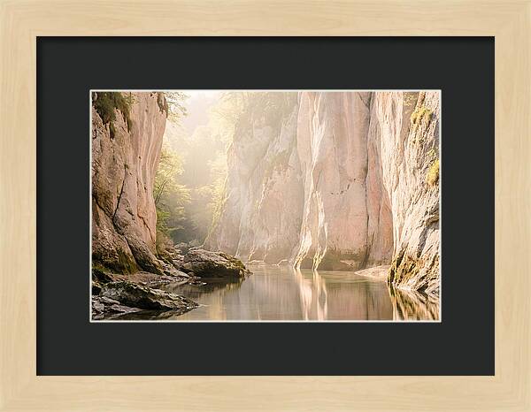 Tranquil Waters Of Vintgar Gorge