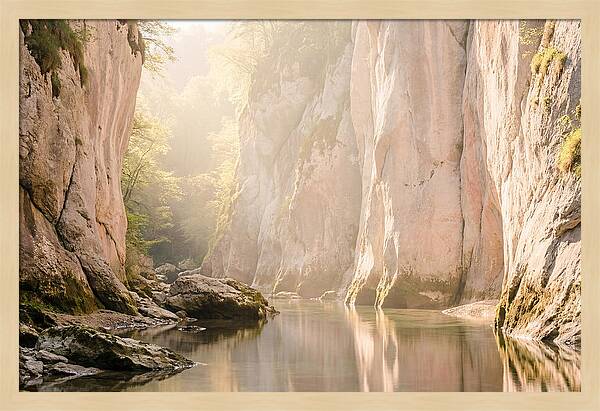 Tranquil Waters Of Vintgar Gorge