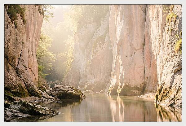 Tranquil Waters Of Vintgar Gorge