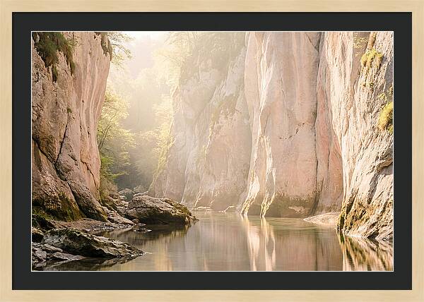Tranquil Waters Of Vintgar Gorge