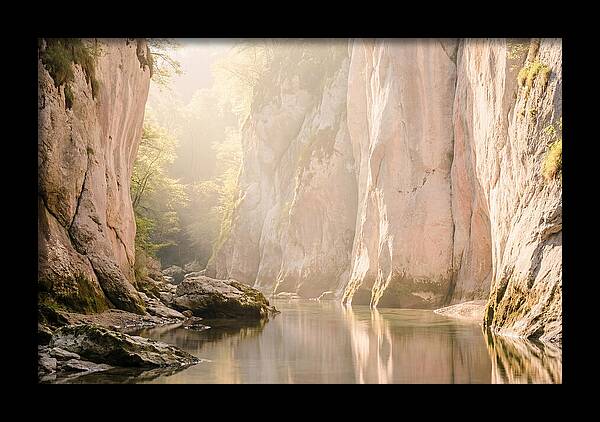 Tranquil Waters Of Vintgar Gorge