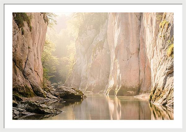 Tranquil Waters Of Vintgar Gorge