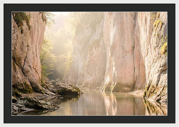 Tranquil Waters Of Vintgar Gorge