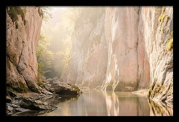 Tranquil Waters Of Vintgar Gorge