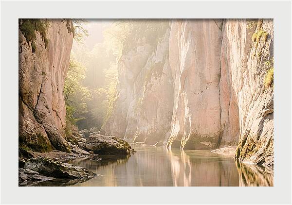 Tranquil Waters Of Vintgar Gorge