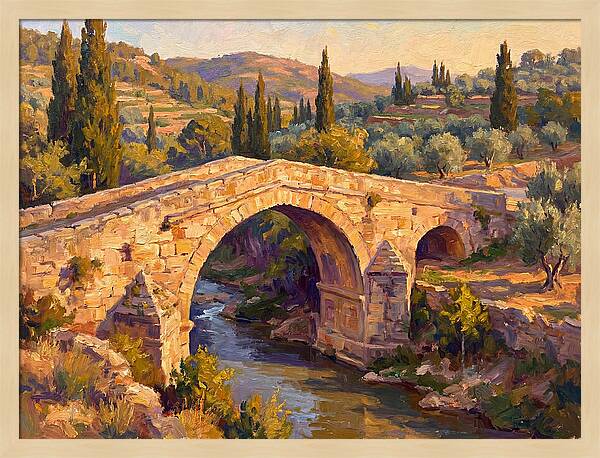 Tranquil Waters Under Ancient Arch