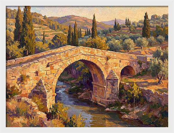 Tranquil Waters Under Ancient Arch