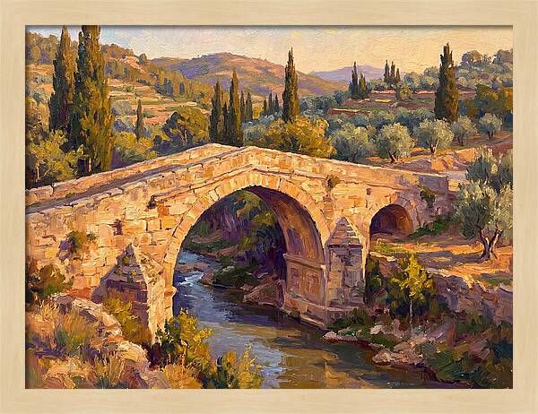 Tranquil Waters Under Ancient Arch