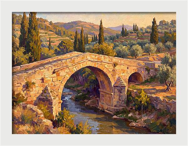 Tranquil Waters Under Ancient Arch