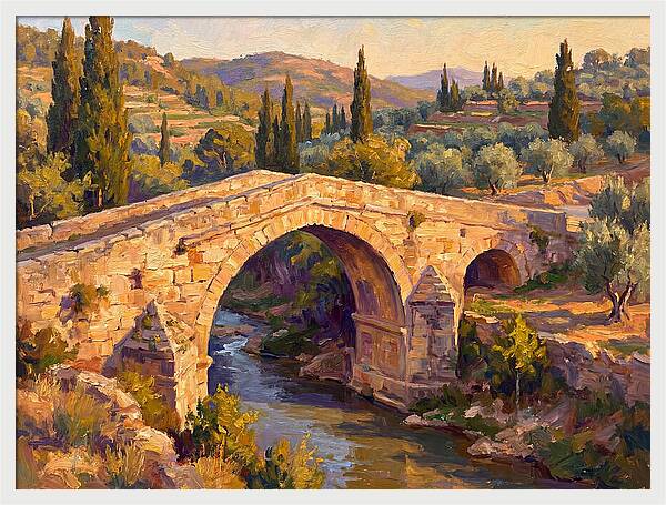 Tranquil Waters Under Ancient Arch