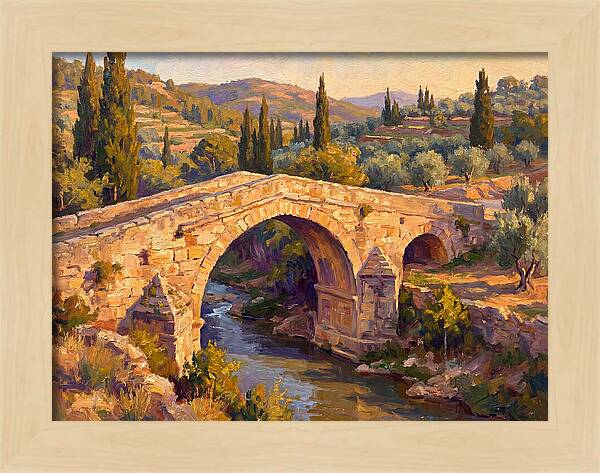 Tranquil Waters Under Ancient Arch