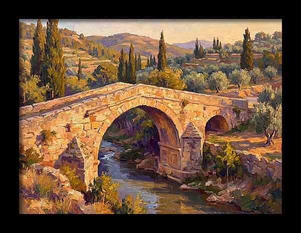 Tranquil Waters Under Ancient Arch