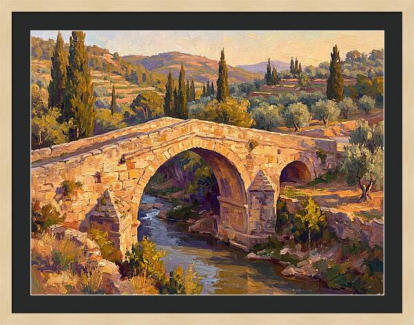 Tranquil Waters Under Ancient Arch
