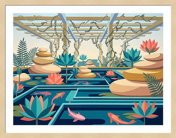 Tranquil Waterscape Harmony 9637