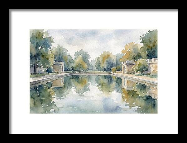 Tranquil Waterscape Reflection