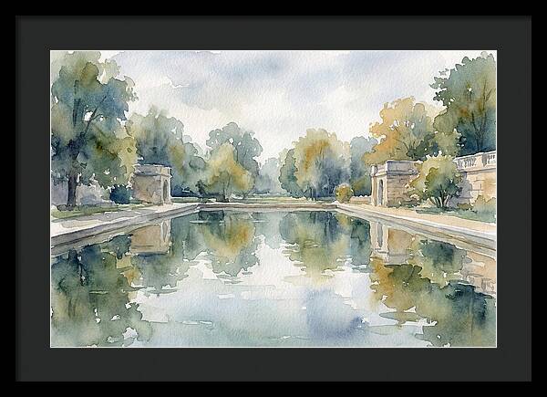 Tranquil Waterscape Reflection
