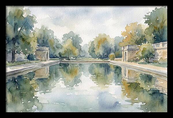 Tranquil Waterscape Reflection