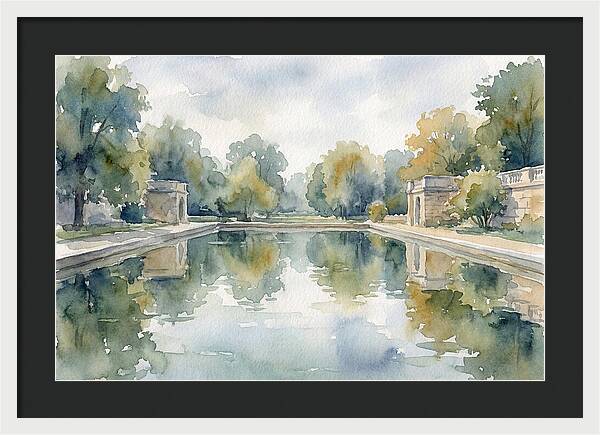 Tranquil Waterscape Reflection