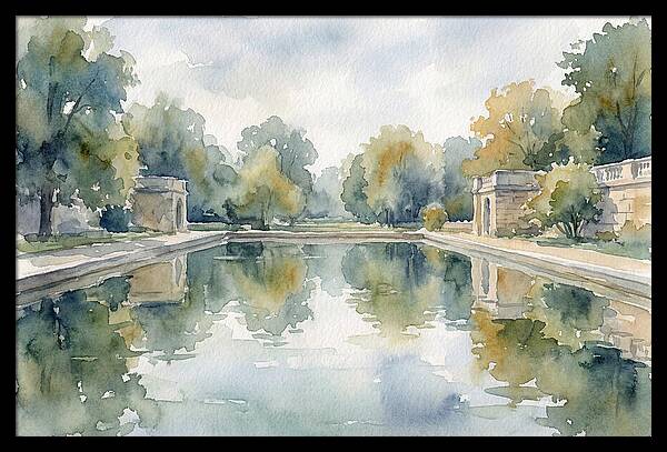 Tranquil Waterscape Reflection