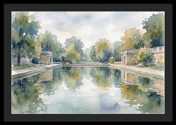 Tranquil Waterscape Reflection