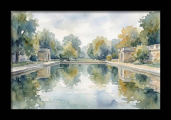 Tranquil Waterscape Reflection