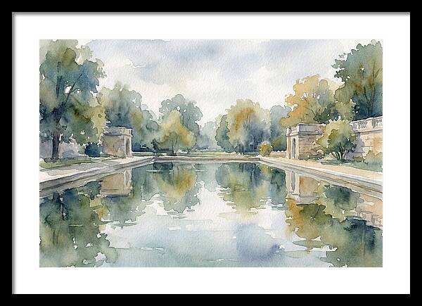 Tranquil Waterscape Reflection